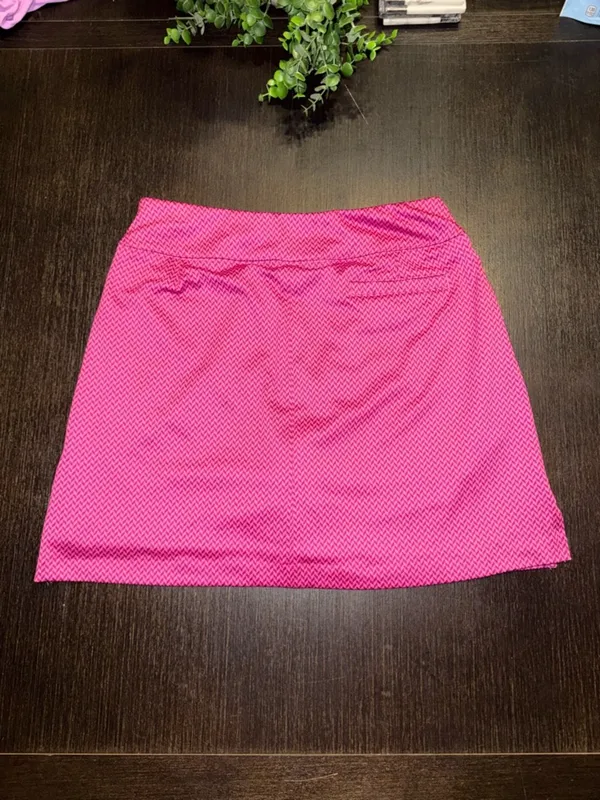 Lady Hagen Hot Pink Athletic Skort with Chevron Texture - Image 2