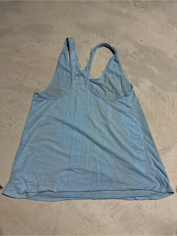 Lululemon Light Blue Racerback Tank Top - Image 4