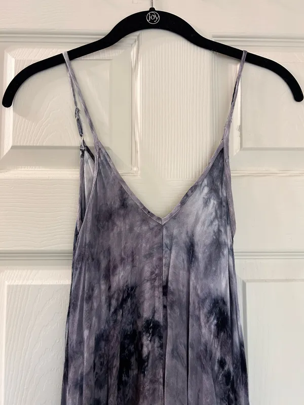 Tie Dye Midi Dress Purple - Image 2