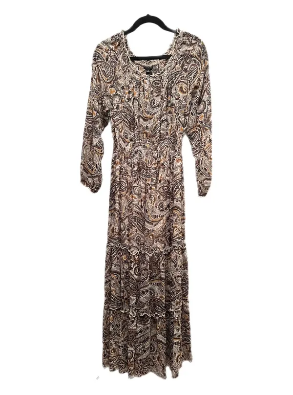 12 Kate and Lily Women’s Paisley Tiered Maxi Lightweight Formal Neutral Dress - Image 2