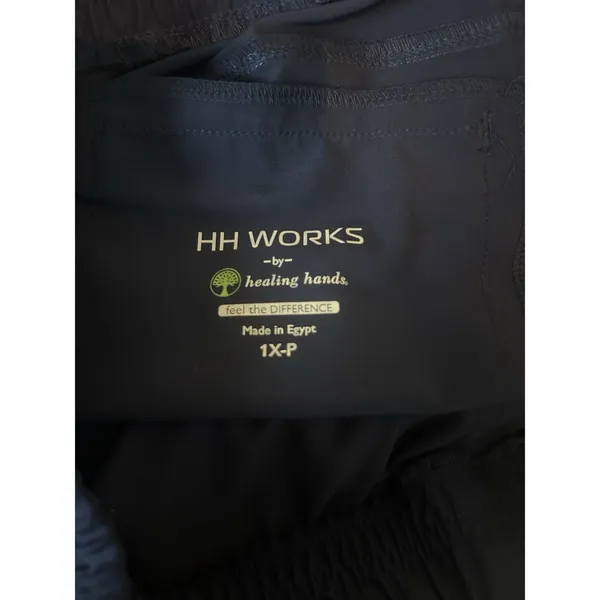 HH Works Healing Hands Women's Jogger Cargo Pants Scrubs Size 1X Petite Navy - Image 7