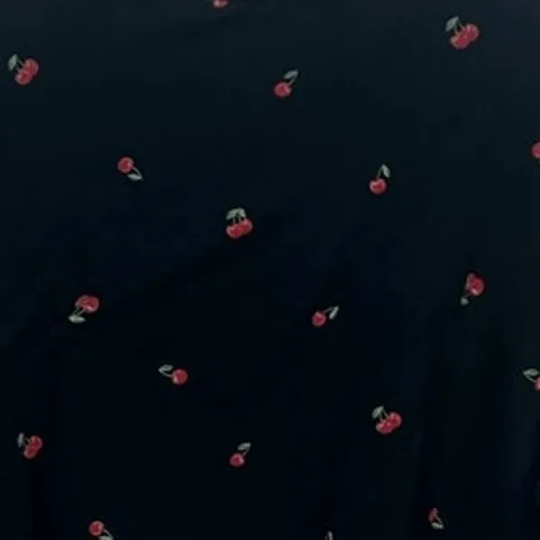 PINK Victoria’s Secret Black Cherry Print Crop Tee size L - Image 8
