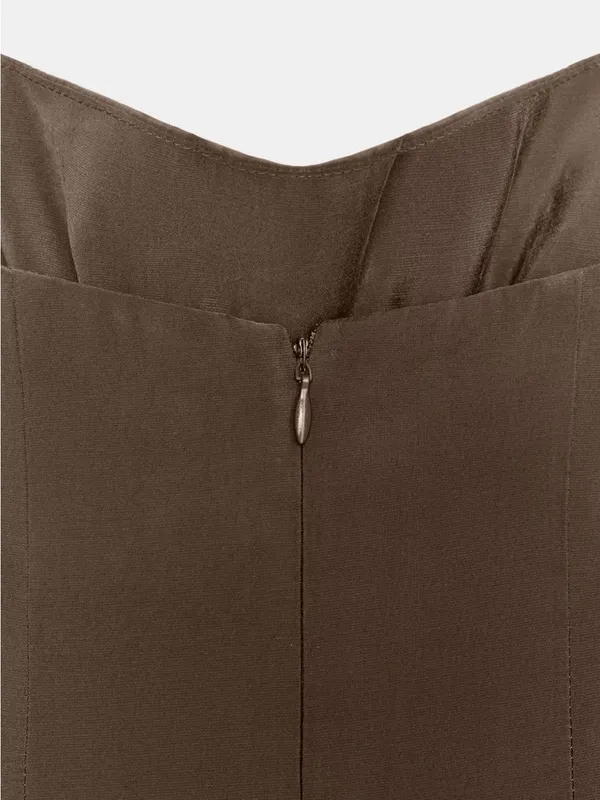 Nwt Zara Fluid Halter Volume Midi Dress Size Xs - Image 6
