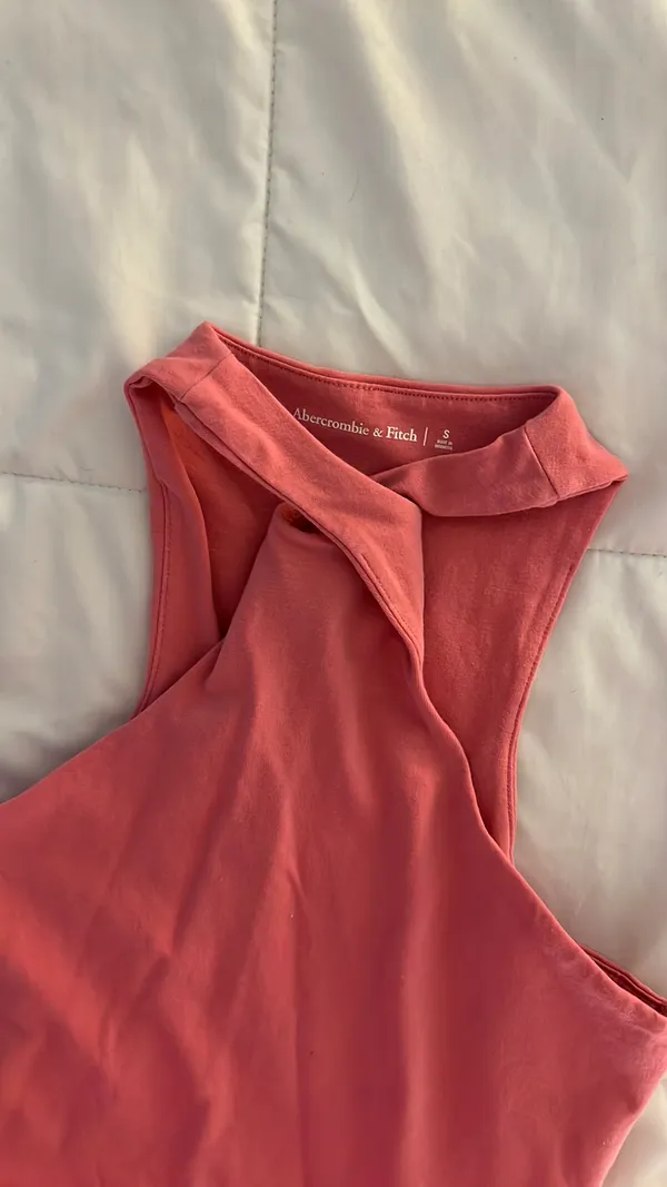 Abercrombie twist high neck cotton tank - Image 4