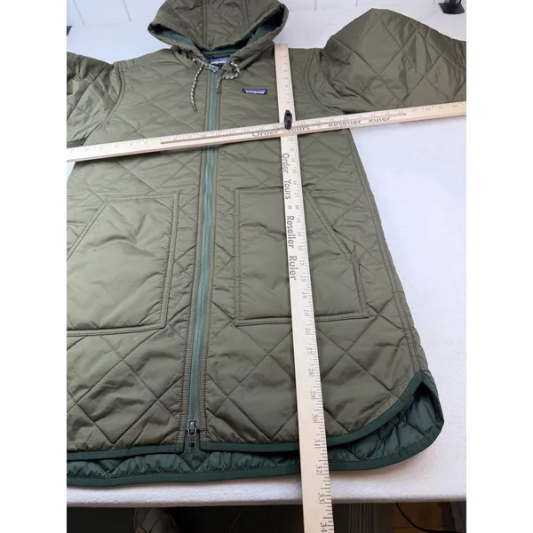 Patagonia Women's Diamond Quilted Parka Basin Green Size XS NWT ($269 Retail) - Image 4