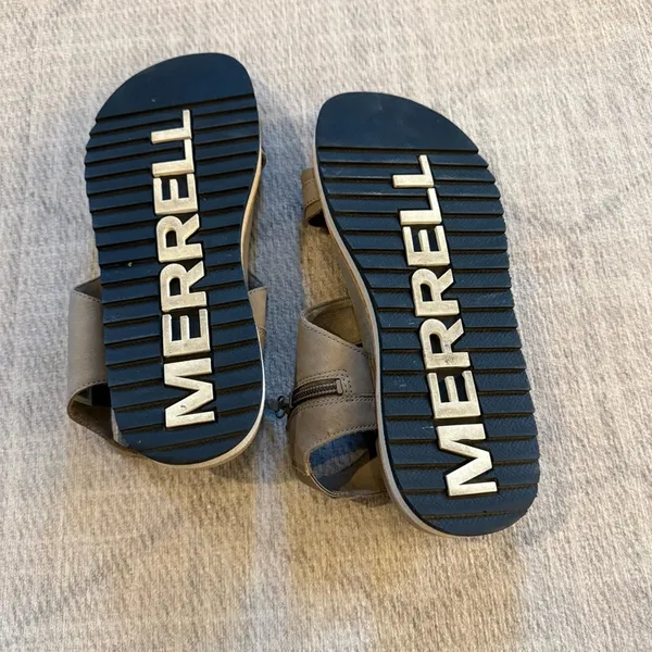 Merrell Juno Mid Zip Nubuck Leather Sandals Taupe Women's 8 - Image 5