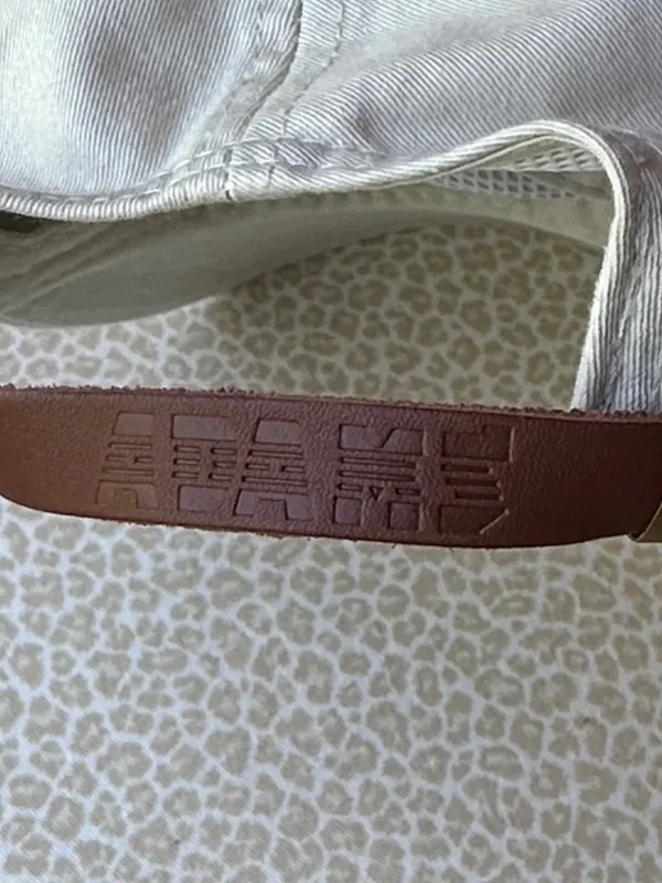 NWOT Embroidered 'Strong As A Mother' Off White Baseball Cap - Image 8