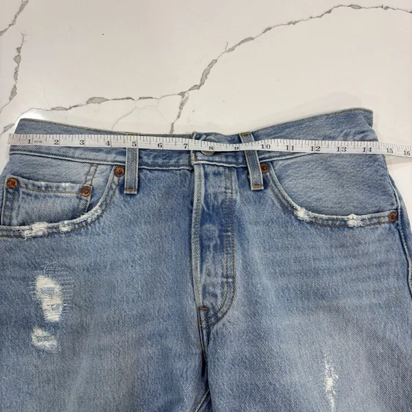 Levis Shorts Womens Size 26 Cut Off 501 Jean Denim Shorts - Image 5