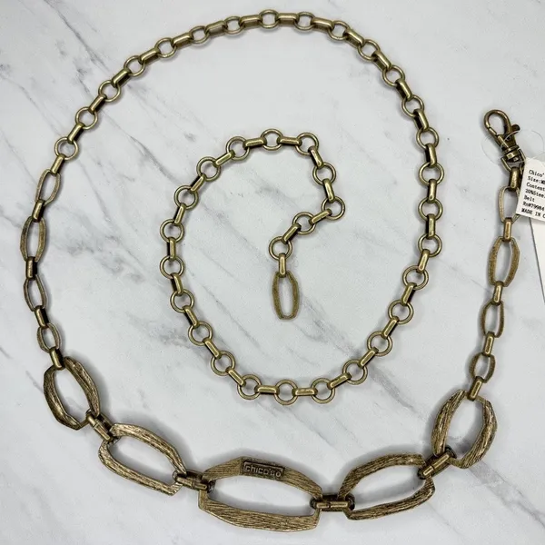 Chico's Free Spirit Gold Tone Chain Belt Medium/Large (M/L) ✨ - Image 2