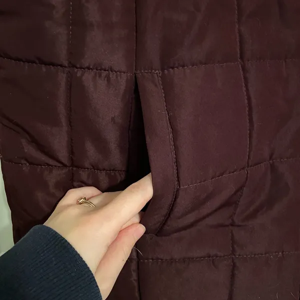 New York‎ & Company women’s deep purple light padding puffer zip vest pockets XL - Image 5