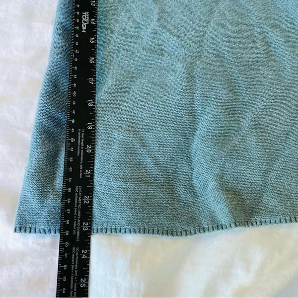 Ann Taylor Blue Crew Neck Sweater Ribbed Knit - Image 7