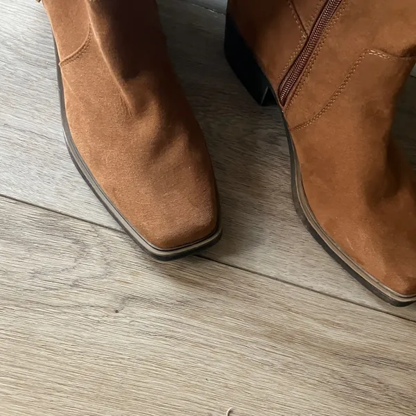 Women’s Fringe knee high side zipper suede boots - Image 7