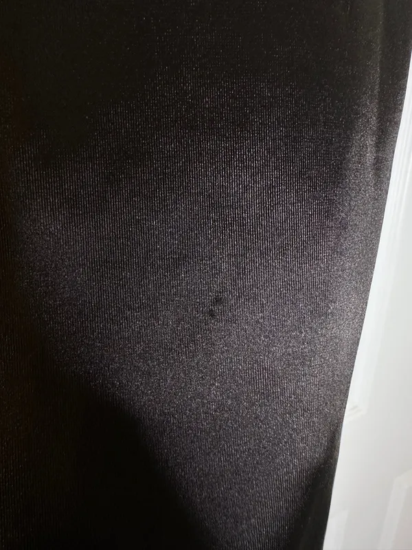 Divided H&M Black Graduation Dress XS Puff Sleeve Square Neck - Image 2