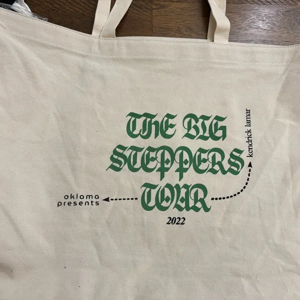 Kendrick Lamar Large Tote Bag The Big Steppers 2022 Tour Authentic Merch - Image 3