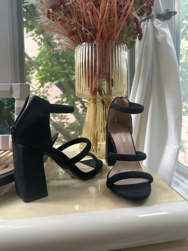 Lulus Heels Black Suede - Image 2