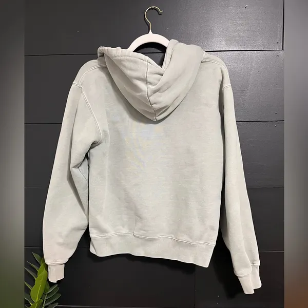 BRANDY MELVILLE Sage Full Zip Hoodie Sweatshirt Vintage Wash One Size EUC - Image 4