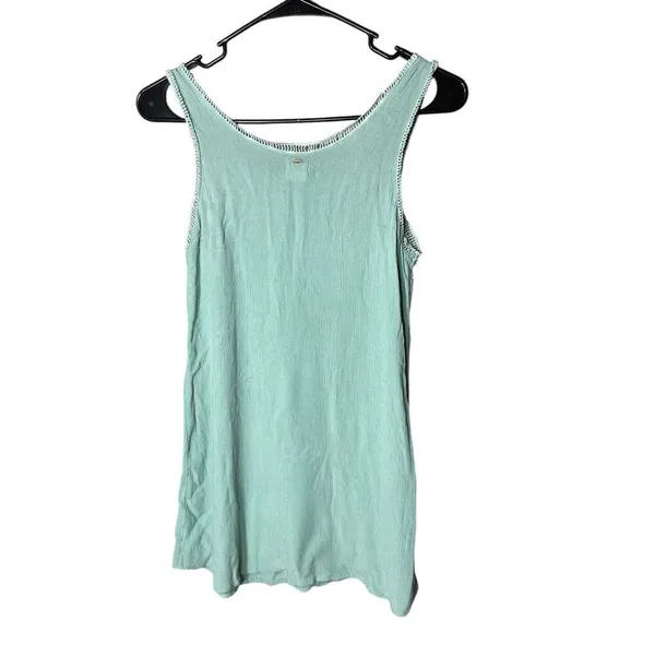 O’Neill Sage Green Crochet Tunic Top Size L - Image 6