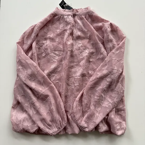 Chiffon Clip Floral Bubble Hem Blouse size 2 NWT - Image 6
