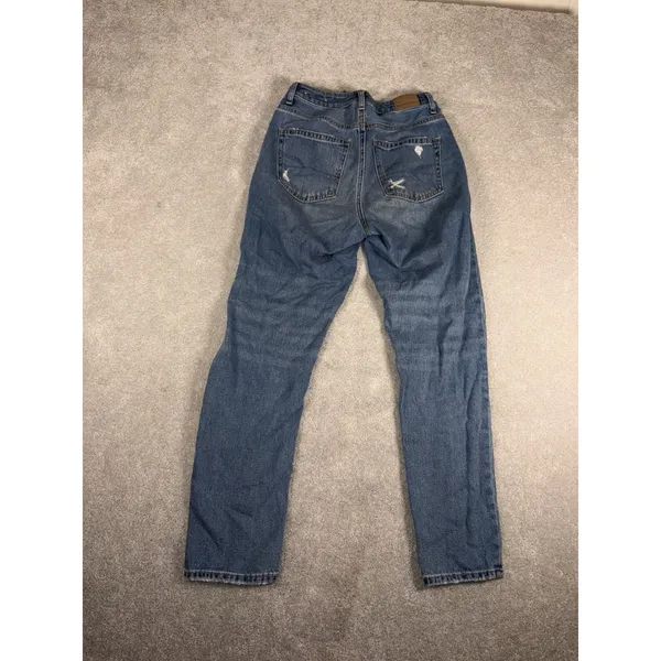 American Eagle‎ Outfitters Mom Jeans Light Wash Distressed Ripped Size 2 - Image 7