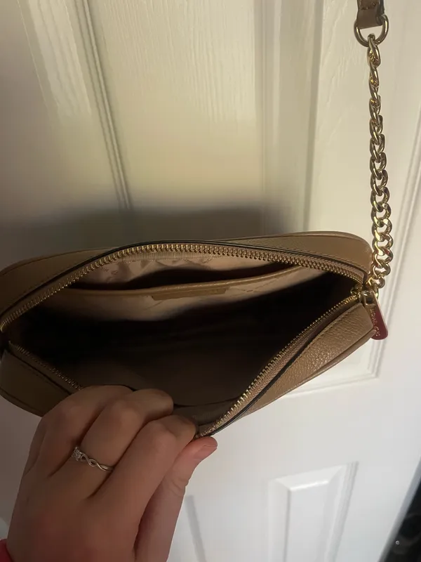 Michael Kors Purse Crossbody Brown Leather - Image 3