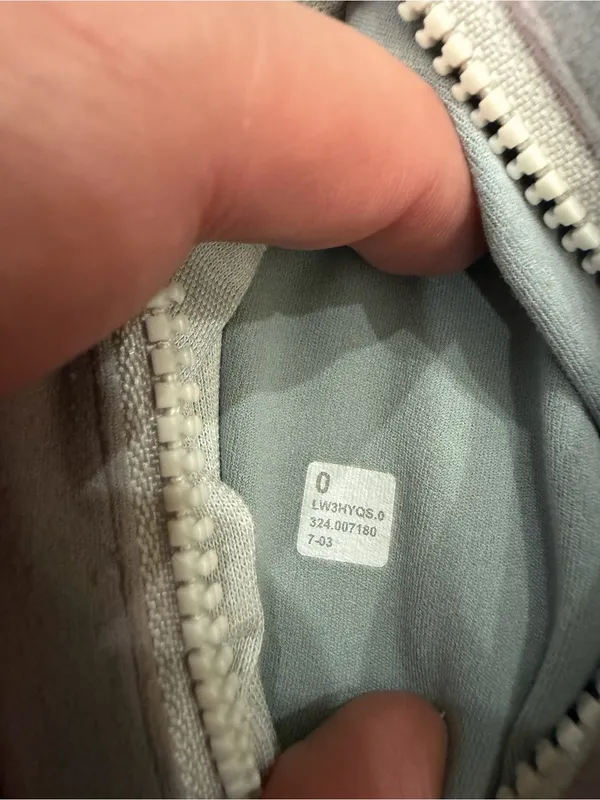 lululemon Define Cropped Jacket Nulu Size 0 Custom Dyed Blue Lavender - Image 6
