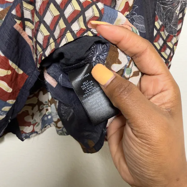 Fate Anthropologie‎ Women Cotton Boho Top Small Patchwork Western Prairie - Image 9