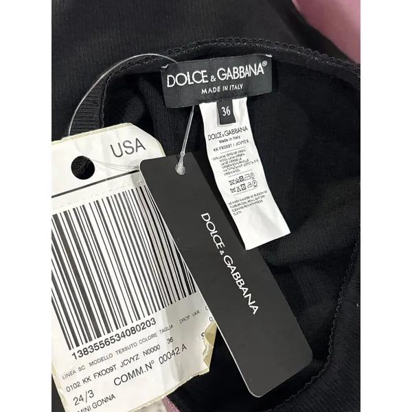 Dolce & Gabbana Mini Skirt in Nero 36 New Womens Basic Stretchy - Image 8