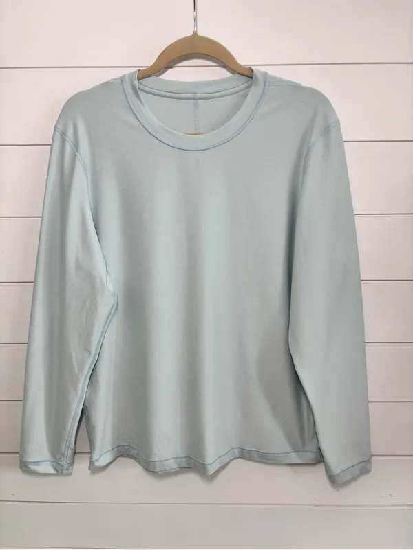 lululemon athletica Pale Blue Long-Sleeve Crew Tee - Image 3