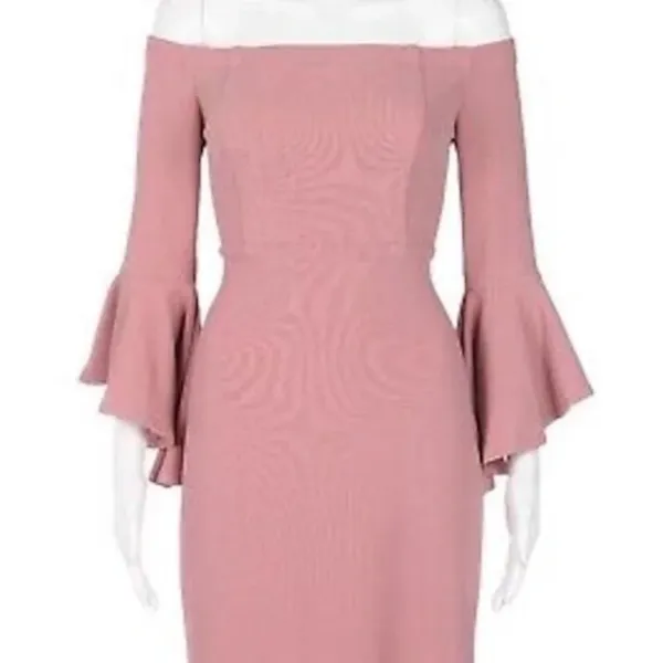 Teeze Me Dress Core Social Mauve Off Shoulder Size 5/6 - Image 4