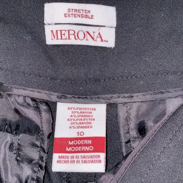 Merona black dress career pants size 10 - Image 4