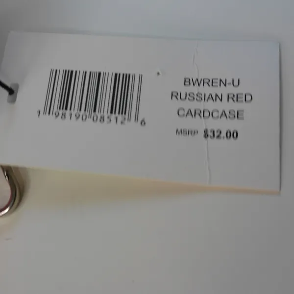 Steve Madden BWREN-U Russian Red Quilted Card Case Keychain Wallet NWT - Image 5
