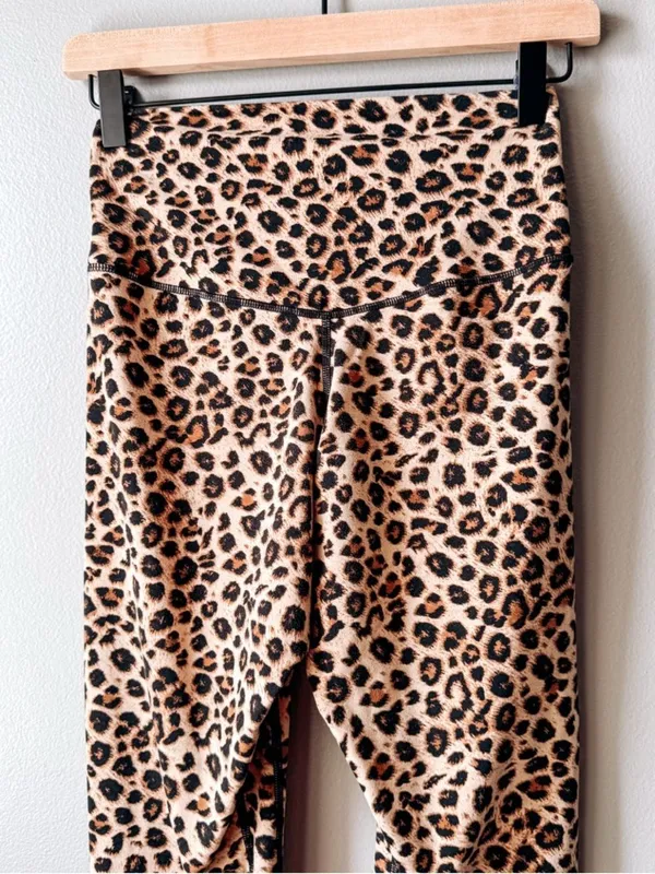 ColorfulKoala Leopard Print Brown and Tan High Rise Leggings Size S - Image 5