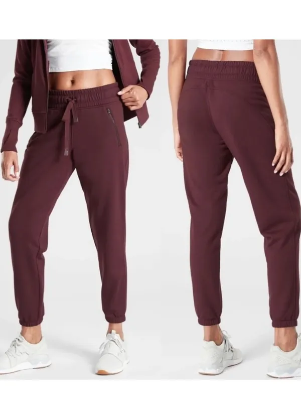 ATHLETA Bounce Back Joggers in Burgundy - Image 2