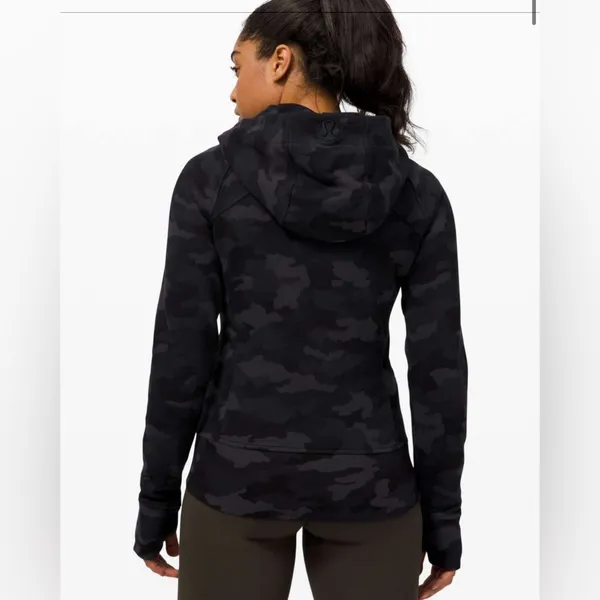 Lululemon Scuba Hoodie *Light Cotton Fleece Heritage 365 Camo Deep Coal Multi - Image 3