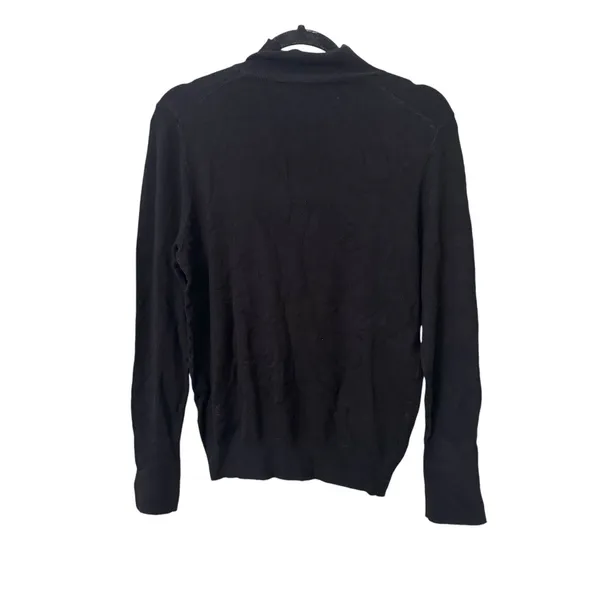 ZARA Mockneck Basic Knit‎ Sweater Black Sz Large - Image 3