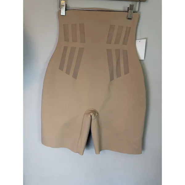 Commando Women M Luxe Control High Waist Shaping Shorts Smooth Mesh Panels NWT - Image 3