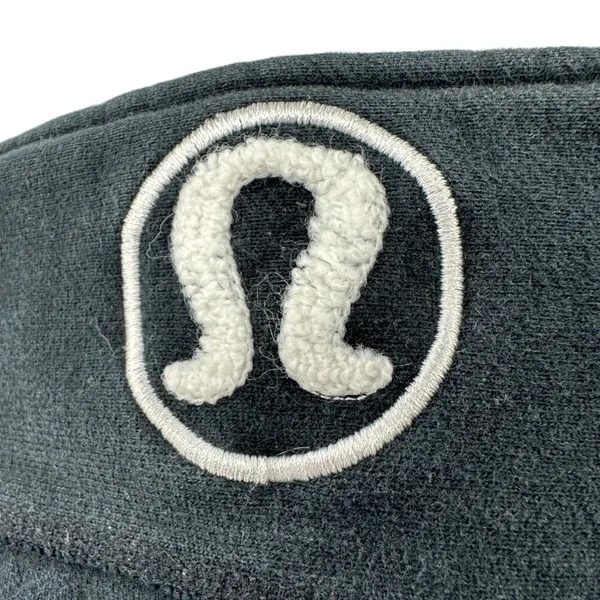 Lululemon | S | RARE Fuzzy White Logo Black Full-Zip Heavyweight Scuba Hoodie - Image 5