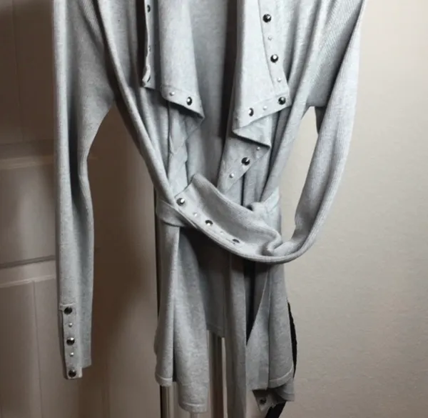 Caché Vintage Y2K Embellished Studded Wrap Cardigan Belted - Image 4