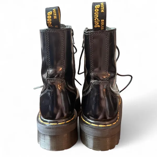 Dr. Martens Jadon Patent Leather Platform Combat Boots Black W7/M6 y2k punk - Image 5