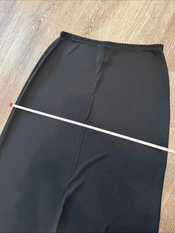 Vintage Y2K banana republic long maxi slip skirt black small - Image 6