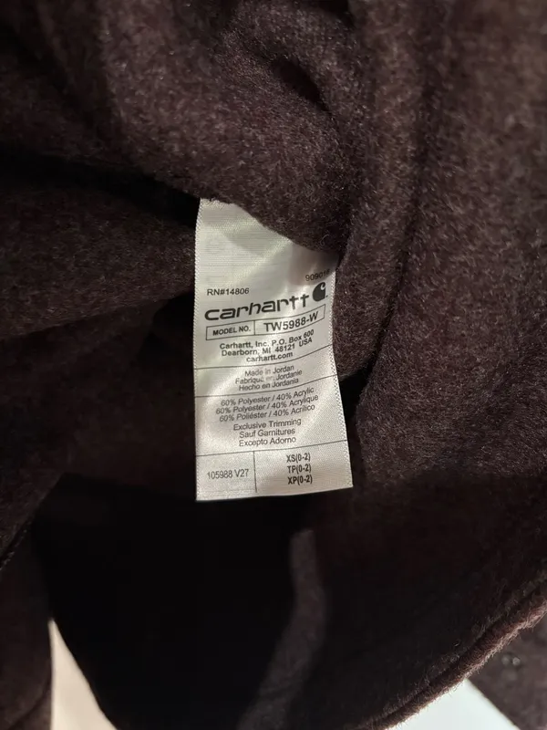 Carhartt Loose Fit Brushed Fleece Jacket XS - Image 4