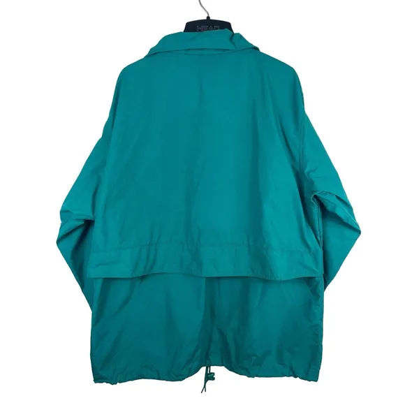 Eddie Bauer Teal 90s Vented Long Sleeve Windbreaker L - Image 4