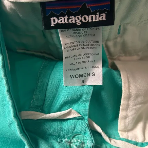 Patagonia Stretch All-Wear Bermuda Shorts 8 Turquoise Preppy Casual Summer Chino - Image 6