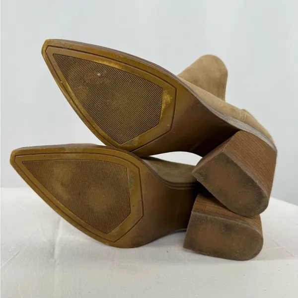 Steve Madden Camryn Suede Poined‎ Toe Bootie in Taupe Size 8.5 - Image 8