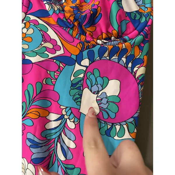 Kate Spade New York Swimsuit 1 Piece Tie Front Sz Small Beach Vacation‎ Hawaiian - Image 13
