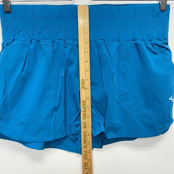 Joy Lab Women High Waist Nylon Shorts Lined Size‎ XL Blue Outdoor Athleisure Gym - Image 5