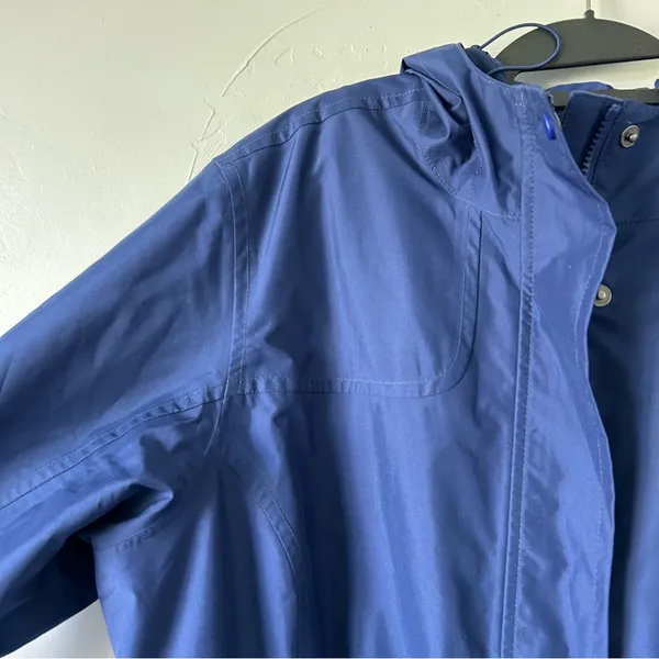 L.L. Bean H2OFF Raincoat PrimaLoft Lined Blue Size XL Windproof Waterproof - Image 4