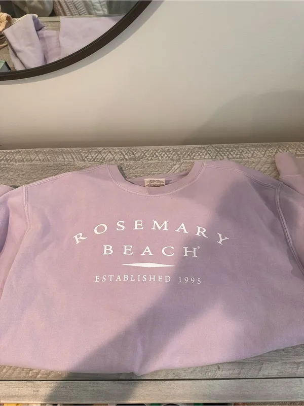 Comfort Colors Lavender 'Rosemary Beach' Crewneck Sweatshirt - Image 2