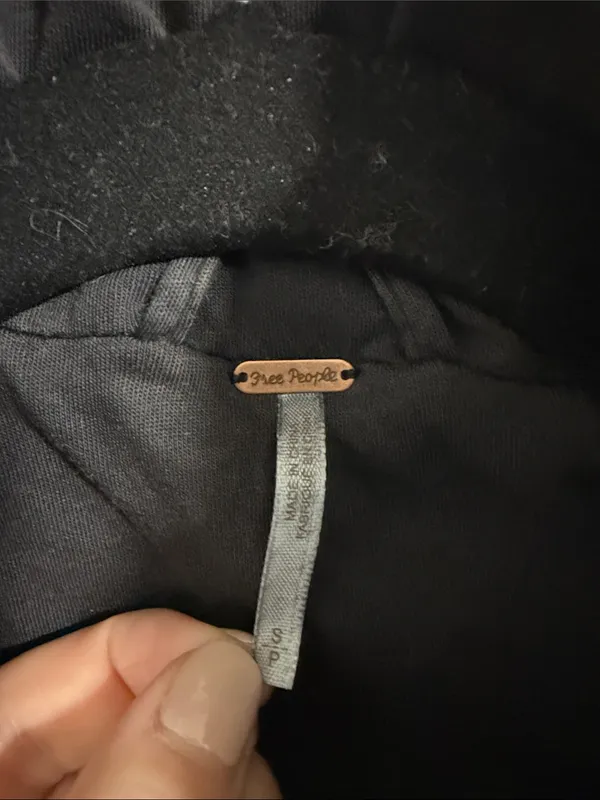 Free People Quilted Shawl Collar Jacket - Black - Image 3