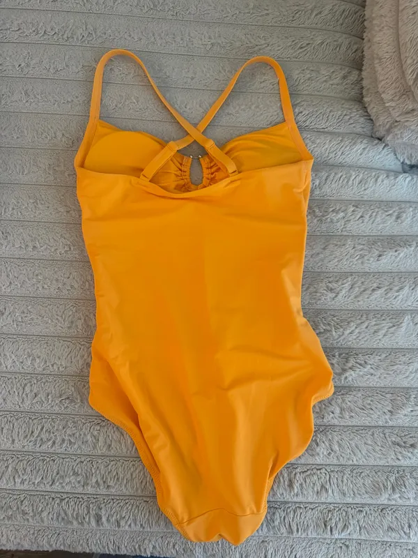 Viral TikTok shop compression one piece bathing suit Orange - Image 3